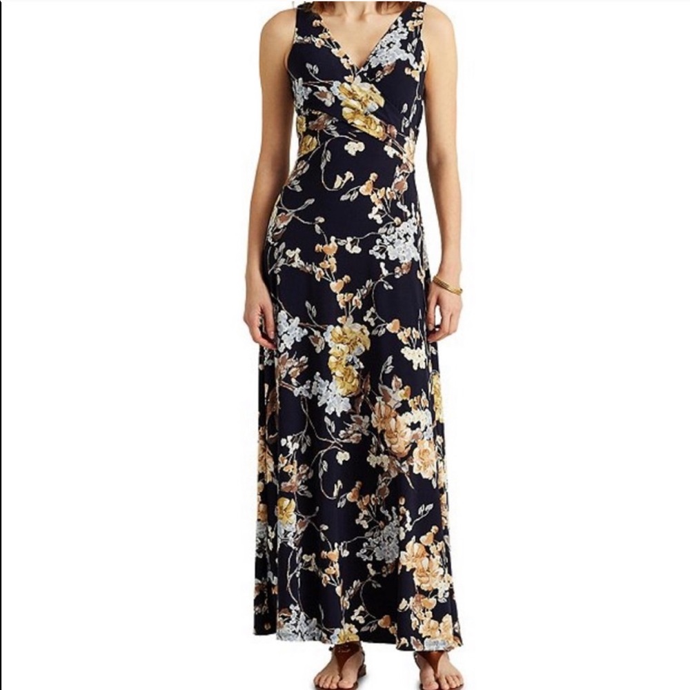 Lauren Ralph Lauren Floral Sleeveless Maxi Dress. - Picture 2 of 12